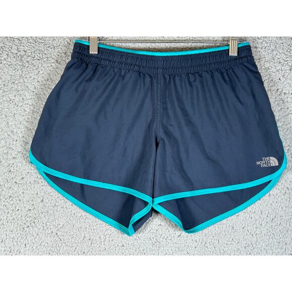 The North Face Pants - The North Face Womens Reflex Core Shorts M Blue Running Lined High-Rise Pull-on